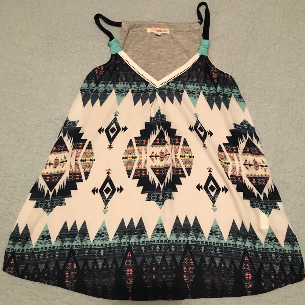 Indian inspired print halter top S